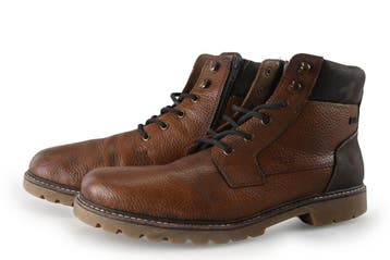 Rieker Veterboots in maat 45 Cognac, Kleding | Heren, Schoenen, Overige kleuren, Verzenden, Boots, Zo goed als nieuw