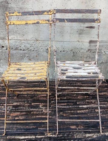 Industriële apparatuur - Italië - IJzeren vouwstoelen