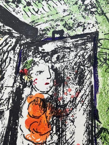 Marc Chagall (1887-1985) - Le Peintre au village