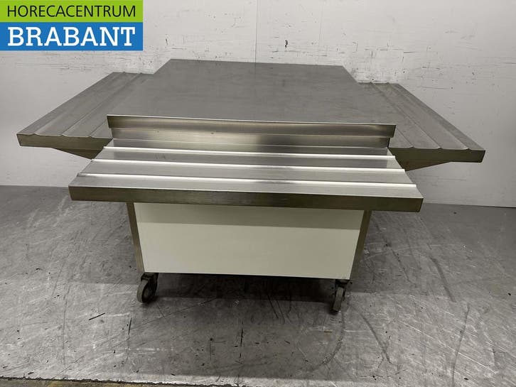 RVS Verrijdbare Werktafel Tafel Buffet tafel Op Wielen 100 x, Zakelijke goederen, Horeca | Meubilair en Inrichting, Ophalen of Verzenden
