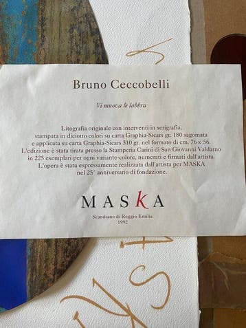 Bruno Ceccobelli (1952) - Vi muova le labbra