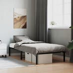 vidaXL Bedframe metaal zwart 90x190 cm, Verzenden