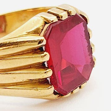 Bague - 18 carats Or jaune - 4.00ct. tw. Pierre précieuse, Bijoux, Sacs & Beauté, Bagues