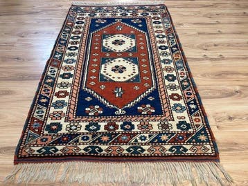 Kazak - Tapis - 1.85 m - 1.12 m - Kars Turquie Géométrique!, Maison & Meubles