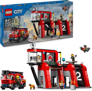 LEGO City Brandweerkazerne 60414 | Retour Deal | 59% korting, Kinderen en Baby's, Speelgoed | Duplo en Lego, Verzenden, Gebruikt