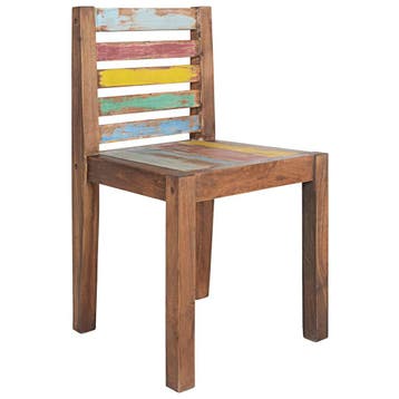 vidaXL Eetkamerstoelen 6 st massief gerecycled hout, Verzenden, Nieuw