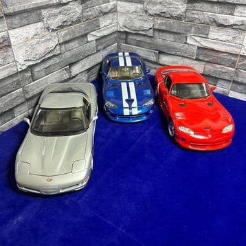 Maisto, Bburago 1:18 - Modelauto (3) - American Muscle Car