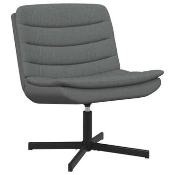 vidaXL Draaistoel Donkergrijs 63 x 75 x 76 cm Stof, Verzenden, Nieuw