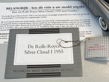 Franklin Mint 1:24 - Coupé miniature - Rolls Royce Silver, Nieuw