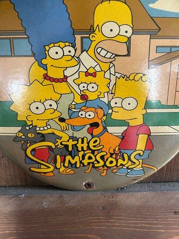 The Simpsons emaille reclamebord – familie Simpson