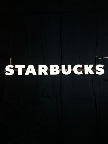 Starbucks - Original Sign - Lichtbak - Metaal, Plastic, Antiek en Kunst