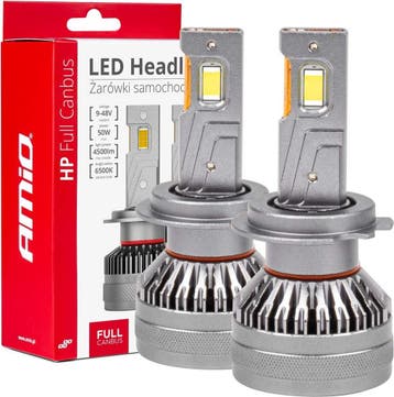 AMiO LED Koplampen HP-serie H7/H18 Canbus Dimlichten Wit, Maison & Meubles, Lampes | Lampes en vrac, Verzenden