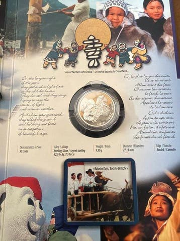 Canada. 50 Cent 2001, Carnaval de Québec 9,3g (.925) (Sans
