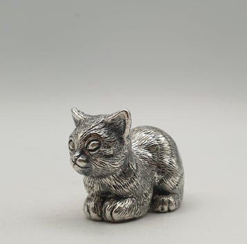 Fratelli Magrino - Gattino rivestito in Argento 925