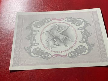 Suisse. - Koenig and Bauer - Printing - Test note PEGASUS