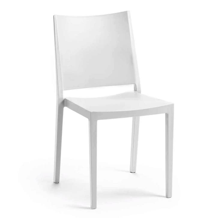 Stoel | Kunststof | Wit | In-/Outdoor | 450x540x830(h)mm, Zakelijke goederen, Horeca | Keukenapparatuur, Nieuw in verpakking, Verzenden