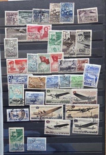 Russische Federatie - d169) Russia + Poland many airpost
