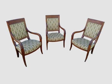 Fauteuil (3) - Bois dur - Fauteuils Empire Français