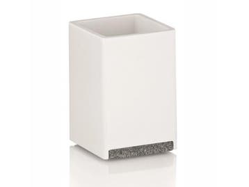 Veiling - Drinkbeker Badkamer. Steen. Wit - Kela | Cube