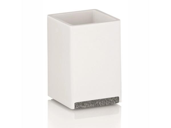 Veiling - Drinkbeker Badkamer. Steen. Wit - Kela | Cube, Maison & Meubles, Maison & Meubles | Autre