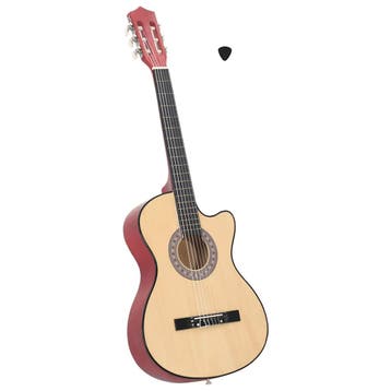 vidaXL Gitaar cutaway met 6 snaren western akoestisch 38, Muziek en Instrumenten, Verzenden, Nieuw