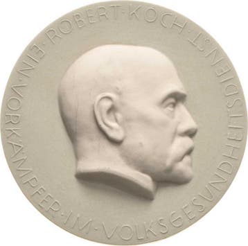 Einseitige weiße Porzellanmedaille ohne Jahr Medicina in..., Verzenden