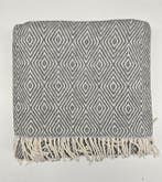 Exclusieve grote Art Deco plaid in gemengd katoen, licht- en