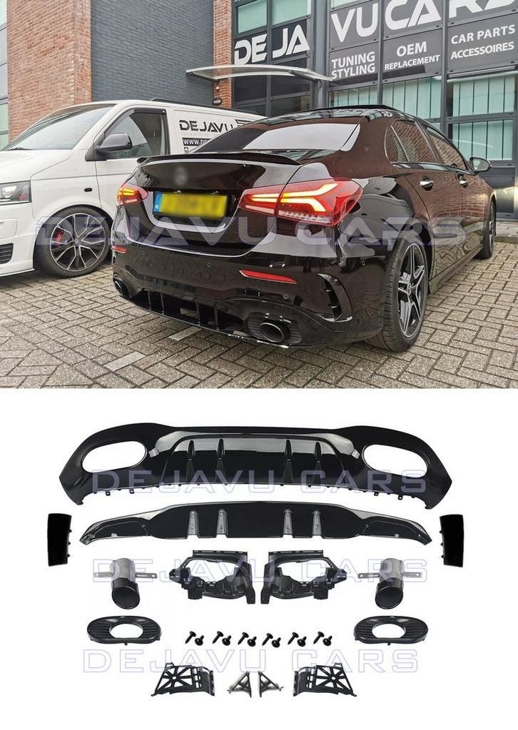 A35 AMG Look Diffuser voor Mercedes Benz A-Klasse V177 Sedan, Auto diversen, Tuning en Styling, Ophalen of Verzenden