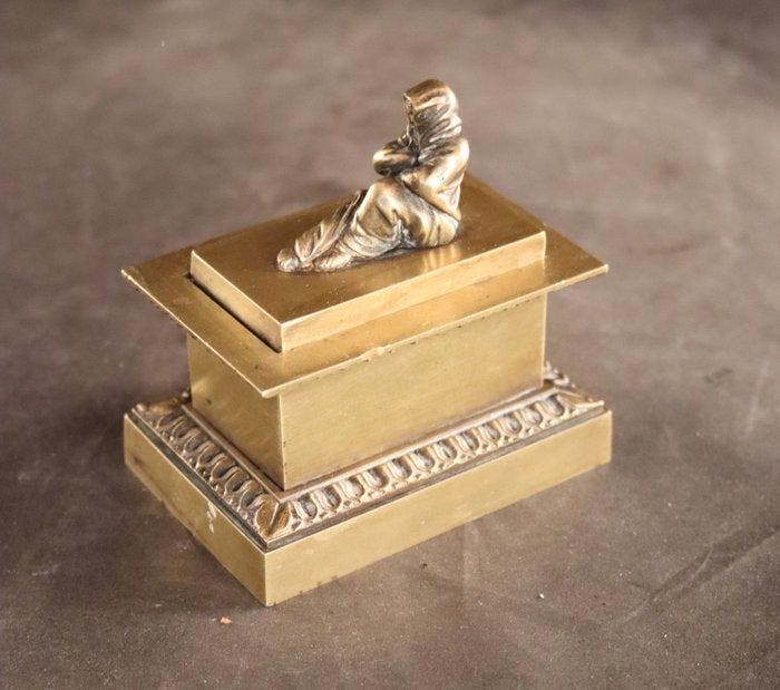 Antieke Empirestijl - Inktpot - Brons, Antiek en Kunst, Antiek | Overige Antiek