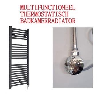 120x60 cm - 794 Watt - Oppio Handdoekradiator - Zwart (RAL, Doe-het-zelf en Bouw, Ophalen of Verzenden, Nieuw