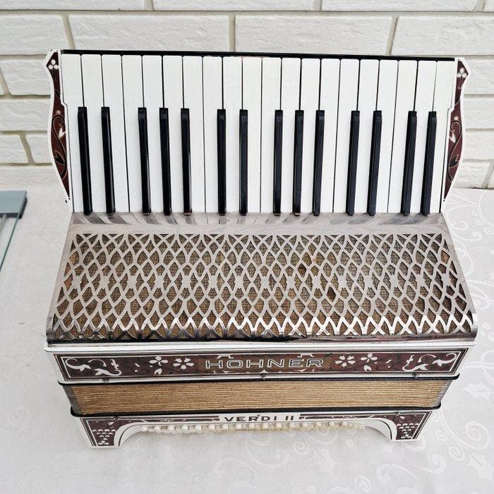 Hohner - Verdi II - - Accordeon - Duitsland - 1930 (Zonder, Muziek en Instrumenten, Blaasinstrumenten | Blokfluiten