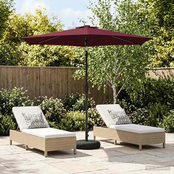 vidaXL Tuinhaard met LED-verlichting en basis 270 x 270 cm, Verzenden, Nieuw