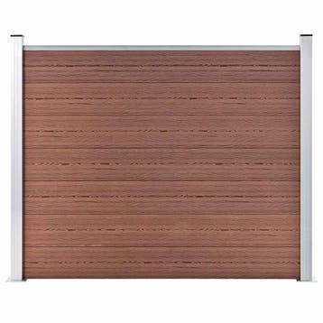 vidaXL Schuttingpaneel 180x146 cm HKC bruin, Verzenden