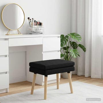 vidaXL Dubbel-laags bank Zwart 60 x 40 x 46 cm Stof, Verzenden, Nieuw