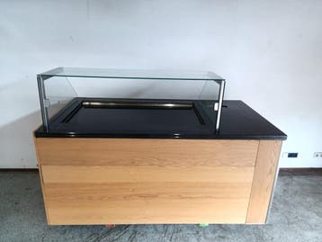 Koeltoonbank met Koelplaat – B197 x D105 x H140 cm - zonder