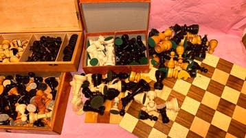 Schaakspel - Hout, Antiek en Kunst