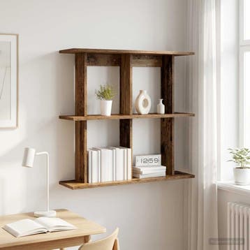 vidaXL Wandplank Muurmontage Oud hout 100 x 20 x 75 cm, Verzenden