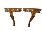Console - Bois doré - Hauteur : 55 cm, Antiquités & Art