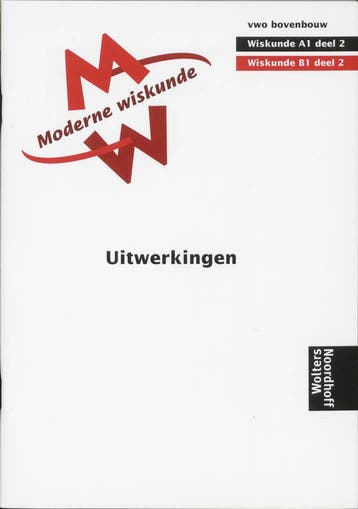 Moderne wiskunde Vwo bovenbouw wiskunde A1 en B1 2, Verzenden, Gelezen, N. de Groot
