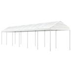 vidaXL Prieel met dak 13,38x2,28x2,69 m polyetheen wit, Verzenden, Nieuw