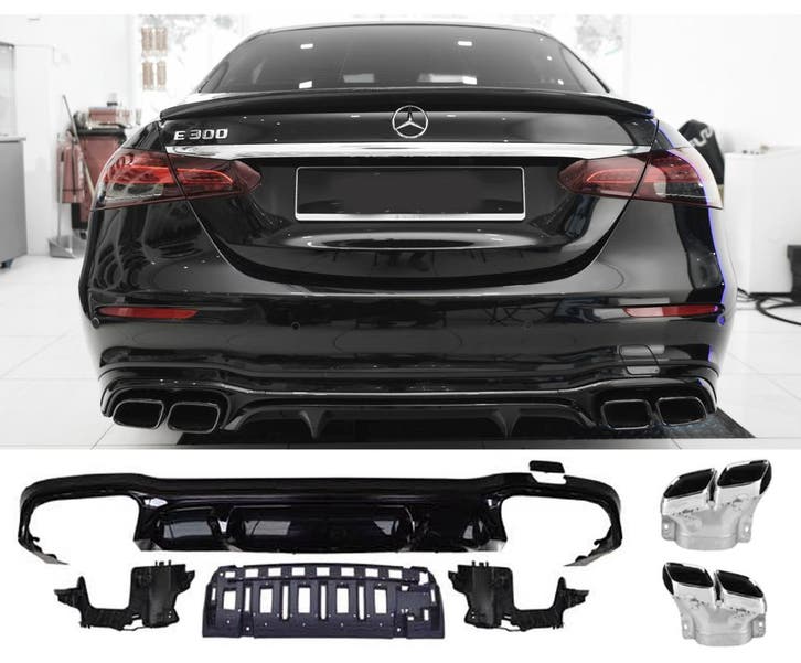 Geschikt voor Mercedes W213 E-Klasse diffuser + uitlaatstukk, Autos : Divers, Accessoires de voiture, Envoi