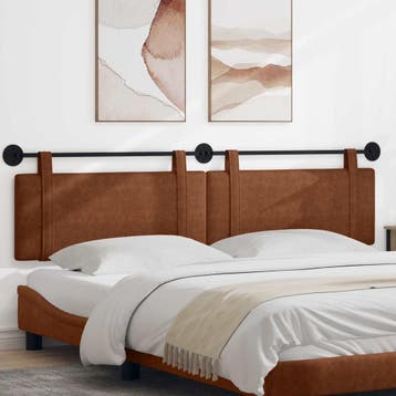 vidaXL Hangend hoofdbord Bruin Antiek PU, Verzenden, Nieuw