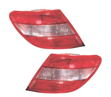 FEUX ARRIÈRE POUR MERCEDES CLASSE C W204 07-10 BERLINE BLANC, Verzenden
