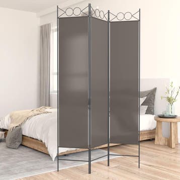 vidaXL Kamerscherm met 3 panelen 120x200 cm stof, Verzenden, Nieuw