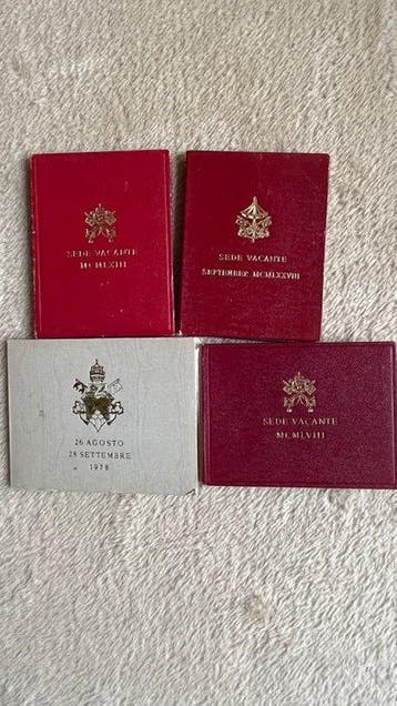 Vaticaan. Lotto 4 x 500/1000 Lire (Zonder minimumprijs)