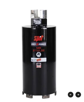 SPIT DRY-X-FORCE Diamantboor SDD D.102x200mm - 654754, Verzenden, Nieuw