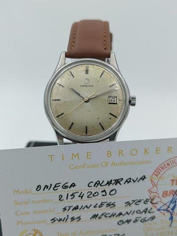 Omega - Calatrava Date - Zonder minimumprijs - 132.003 -, Handtassen en Accessoires, Horloges | Heren, Nieuw