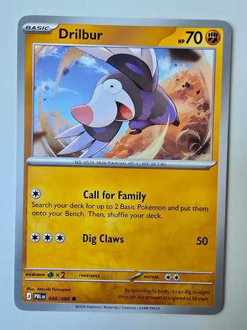 DRILBUR (PITCH BLACK 046/084) (TRADING CARD), Gebruikt