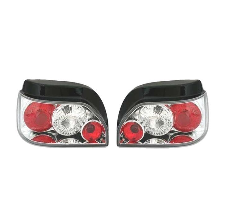 FEUX ARRIÈRE RENAULT CLIO 90-98 FOND CHROMÉ, Auto-onderdelen, Verlichting, Verzenden