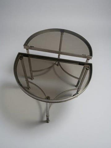 Table - Verre, Métal - Un ensemble de tables modulaires